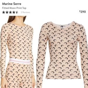 Marine Serre New Fitted Moon Top